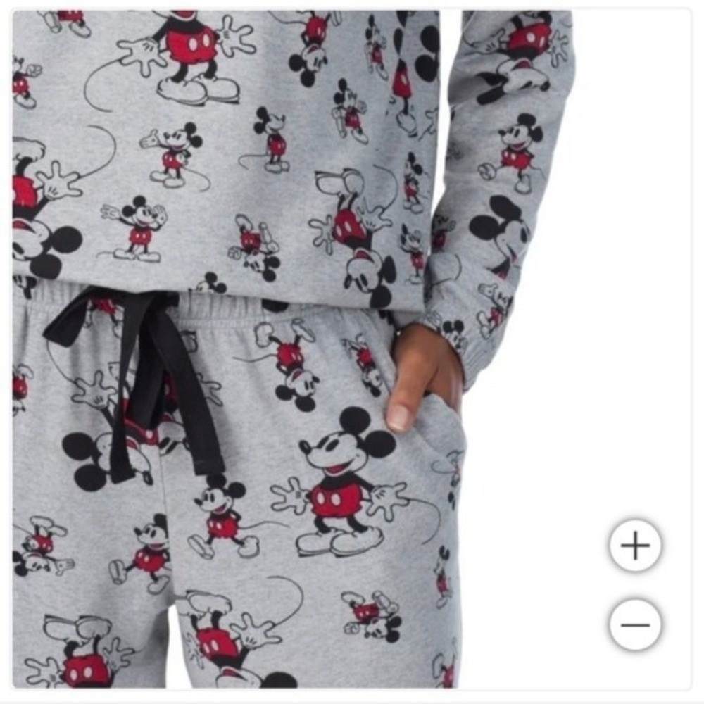 New Disney Mickey Mouse Women's Lounge Sleepwear Pajama Set 2-Piece Medium 8-10 - Picture 5 of 6